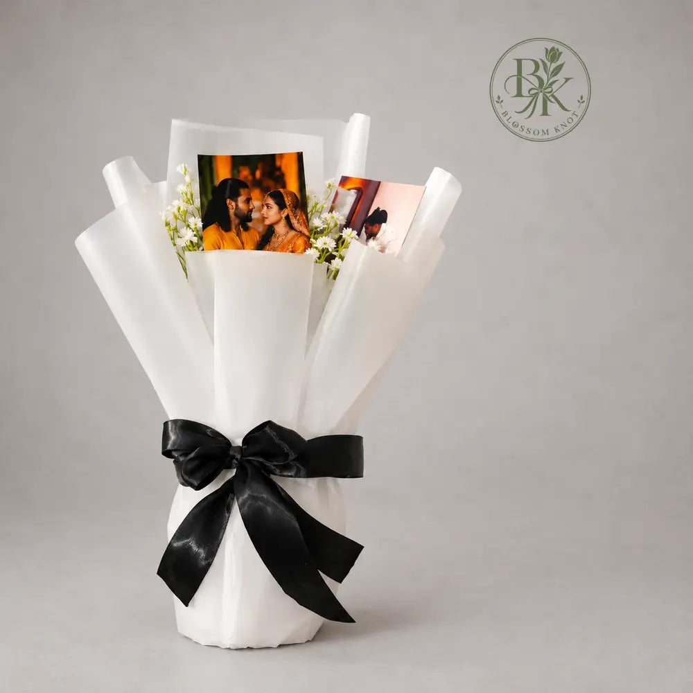 Photo Memories – 4 Black Rose Bouquet